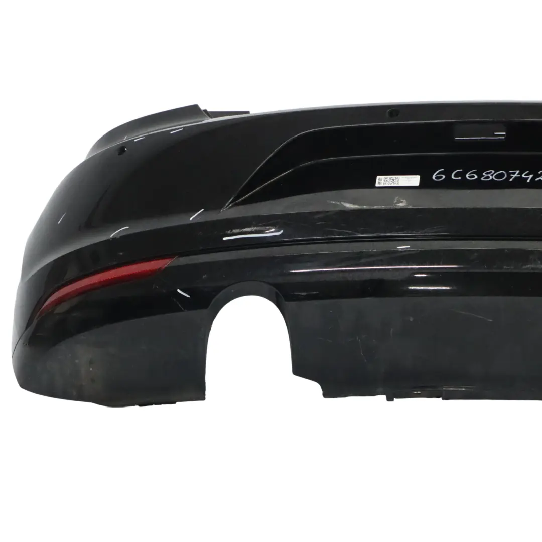 Volkswagen VW Polo 6R Zderzak Tylny Black Czarny - 041 - SKU 6C6807421A-BLC - Numer Części 6C6807421A