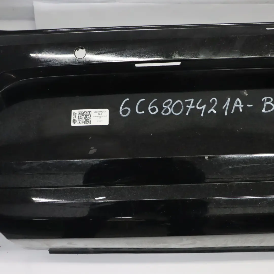 Bumper Rear Trim Panel Cover Black - 041 to Volkswagen VW Polo 6R with Part number 6C6807421A Volkswagen VW Polo 6R Bumper Rear Trim Panel Cover Black - 041 - SKU 6C6807421A-BLC - Part number 6C6807421A