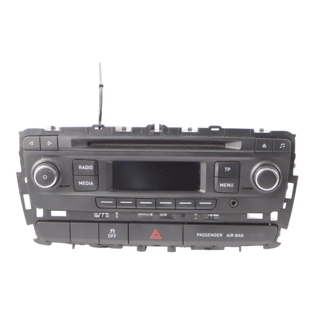 6J Head Unit Mulitmedia Hazard Triangle Switch Panel Block to Seat Ibiza with Part number 6J0035156 Seat Ibiza 6J Head Unit Mulitmedia Hazard Triangle Switch Panel Block - SKU 6J0035156 - Part number 6J0035156