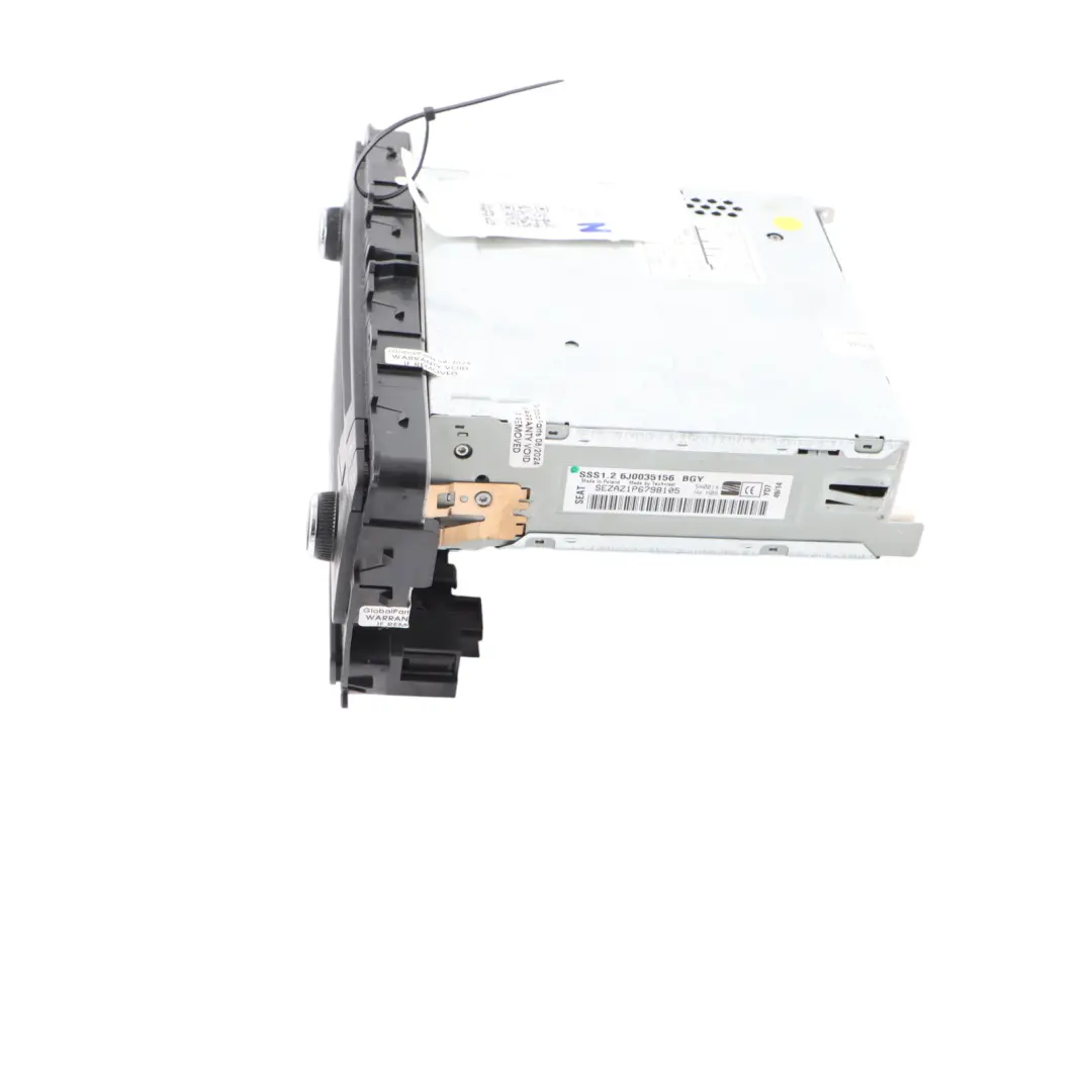 Seat Ibiza 6J Head Unit Mulitmedia Hazard Triangle Switch Panel Block - SKU 6J0035156 - Part number 6J0035156