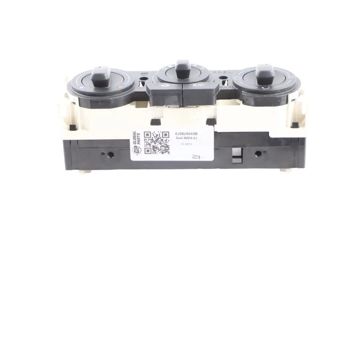 6J Air Climate A/C Heater Control Panel Switch Unit to Seat Ibiza with Part number 6J0820045B Seat Ibiza 6J Air Climate A/C Heater Control Panel Switch Unit - SKU 6J0820045B - Part number 6J0820045B