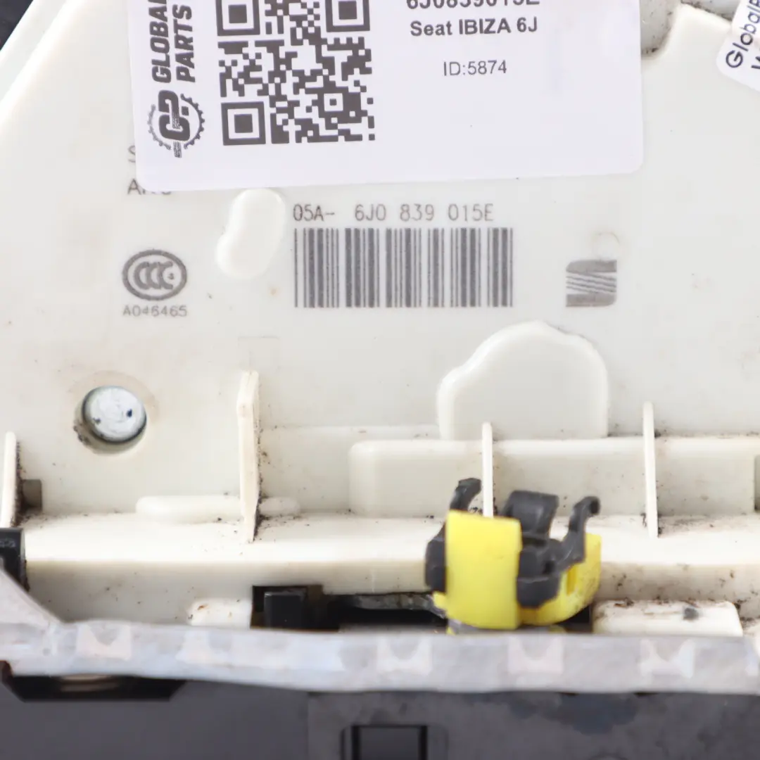 Seat Ibiza 6J Chiusura posteriore sinistra Meccanismo attuatore - SKU 6J0839015E - Numero di parte 6J0839015E