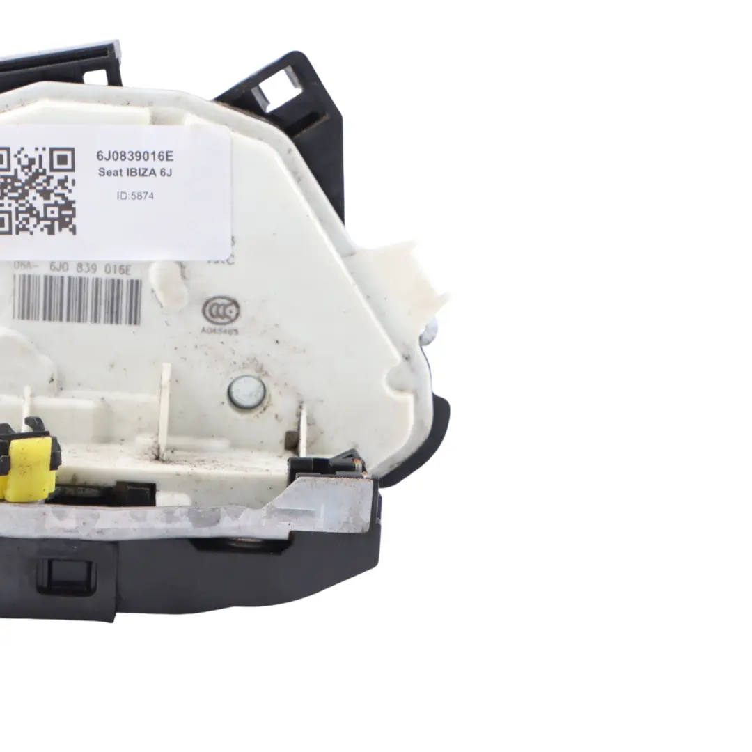 6J Rear Right O/S Door Lock Latch Mechanism Actuator to Seat Ibiza with Part number 6J0839016E Seat Ibiza 6J Rear Right O/S Door Lock Latch Mechanism Actuator - SKU 6J0839016E - Part number 6J0839016E