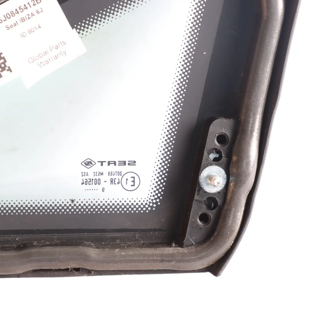  Ventana Lateral Derecha Del Lado Del Conductor Del Seat Ibiza 6J AS2 - SKU 6J0845412B - Número de pieza 6J0845412B