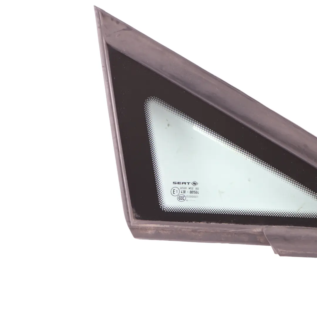 Seat Ibiza 6J Front Quarter Glass Driver Side Window AS2 Right O/S - SKU 6J0845412C - Part number 6J0845412C