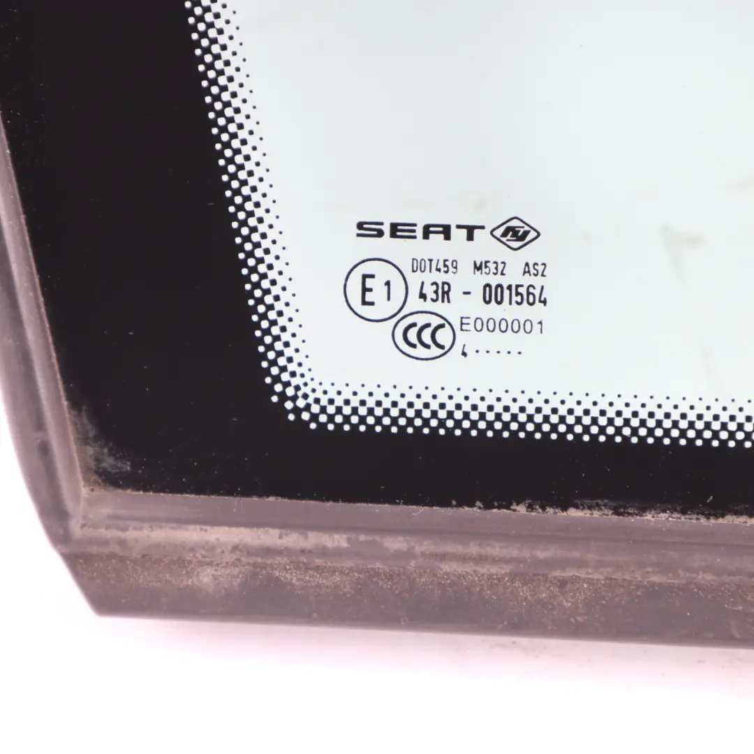 6J Front Quarter Glass Driver Side Window AS2 Right O/S to Seat Ibiza with Part number 6J0845412C Seat Ibiza 6J Front Quarter Glass Driver Side Window AS2 Right O/S - SKU 6J0845412C - Part number 6J0845412C