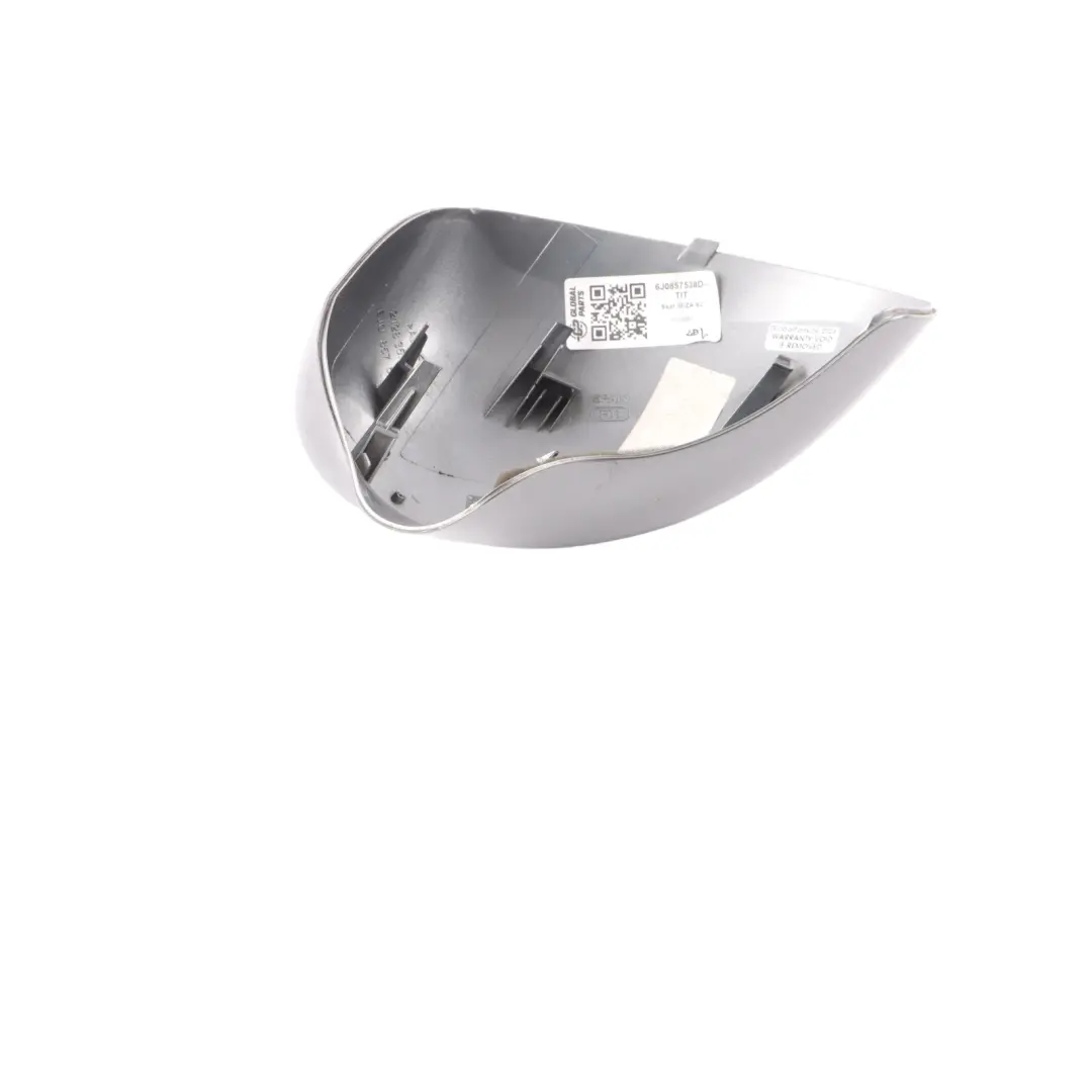 6J Mirror Wing Cap Right O/S Housing Titanium Metallic CK7 to Seat Ibiza with Part number 6J0857538D Seat Ibiza 6J Mirror Wing Cap Right O/S Housing Titanium Metallic CK7 - SKU 6J0857538D-TIT - Part number 6J0857538D