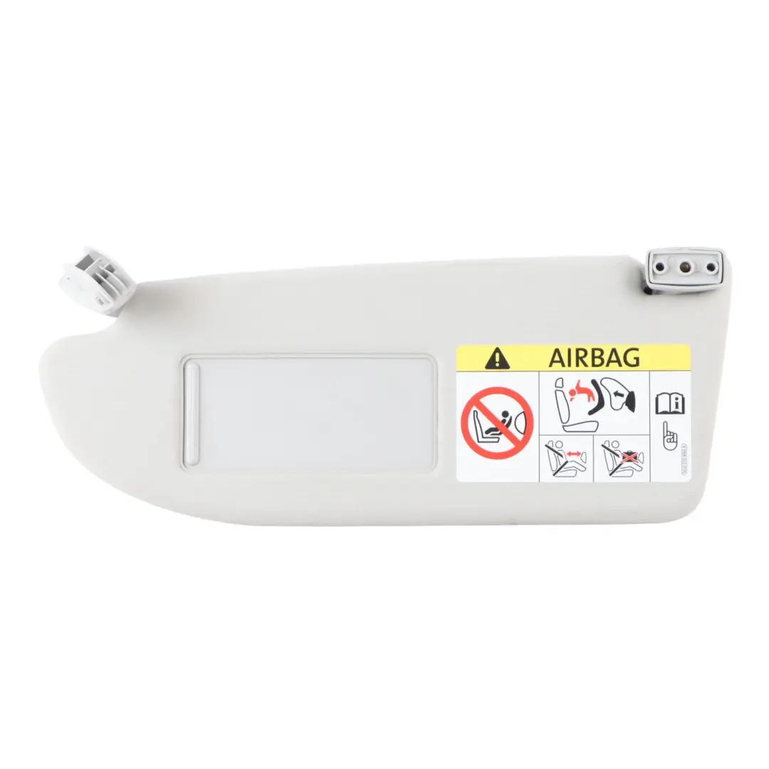 6J Sun Visor Left N/S Passenger Sun Shade Grey Mirror to Seat Ibiza 4 with Part number 6J0857551A Seat Ibiza 4 6J Sun Visor Left N/S Passenger Sun Shade Grey Mirror - SKU 6J0857551A - Part number 6J0857551A