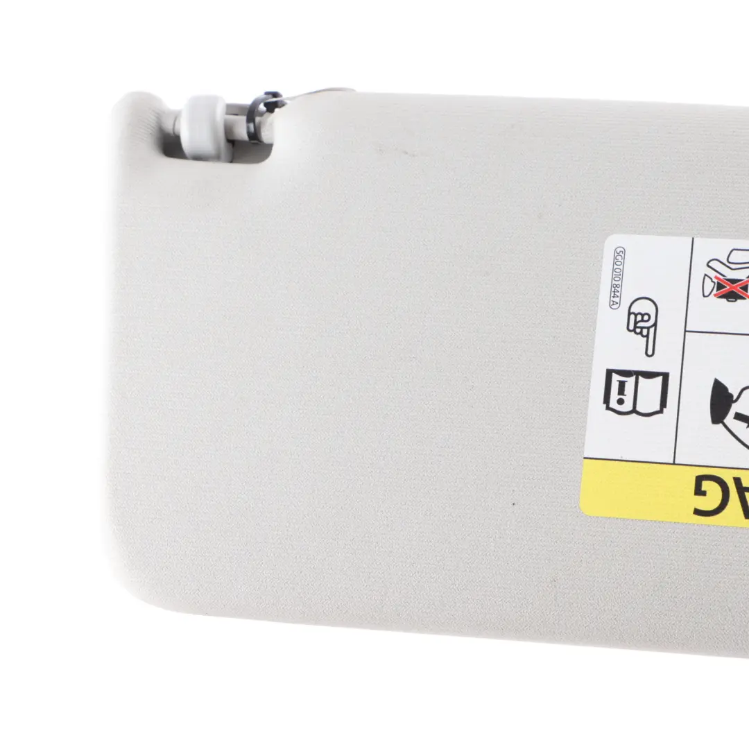 6J Sun Visor Left N/S Passenger Sun Shade Grey Mirror to Seat Ibiza 4 with Part number 6J0857551A Seat Ibiza 4 6J Sun Visor Left N/S Passenger Sun Shade Grey Mirror - SKU 6J0857551A - Part number 6J0857551A