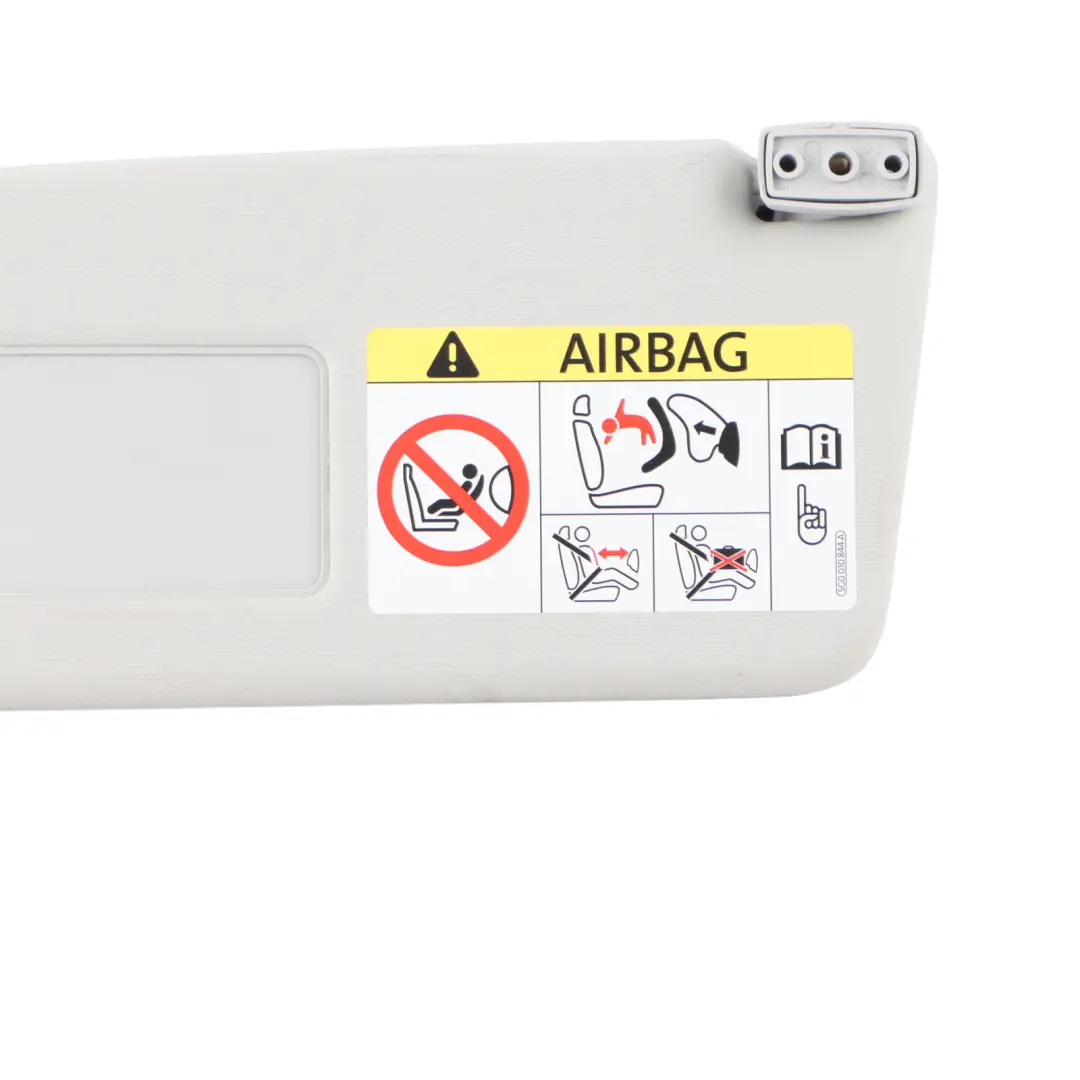 Seat Ibiza 4 6J Sun Visor Left N/S Passenger Sun Shade Grey Mirror - SKU 6J0857551A - Part number 6J0857551A