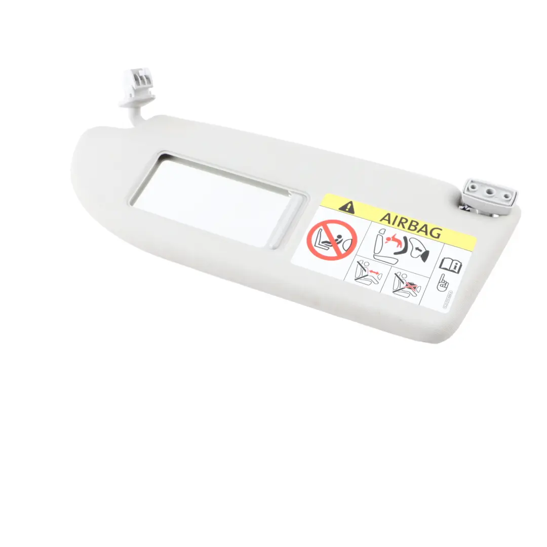 Seat Ibiza 4 6J Sun Visor Left N/S Passenger Sun Shade Grey Mirror - SKU 6J0857551A - Part number 6J0857551A