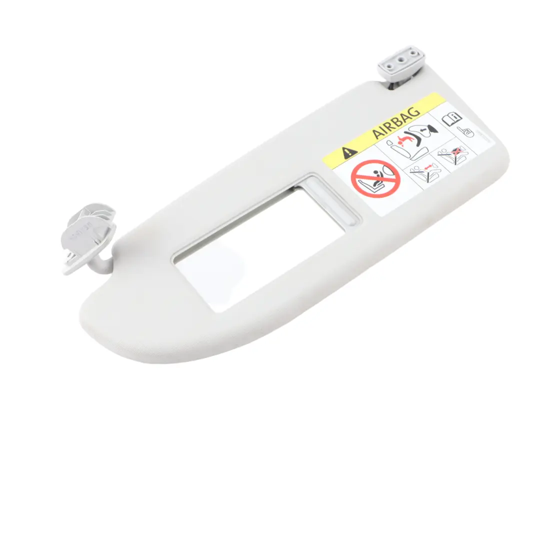 Seat Ibiza 4 6J Sun Visor Left N/S Passenger Sun Shade Grey Mirror - SKU 6J0857551A - Part number 6J0857551A