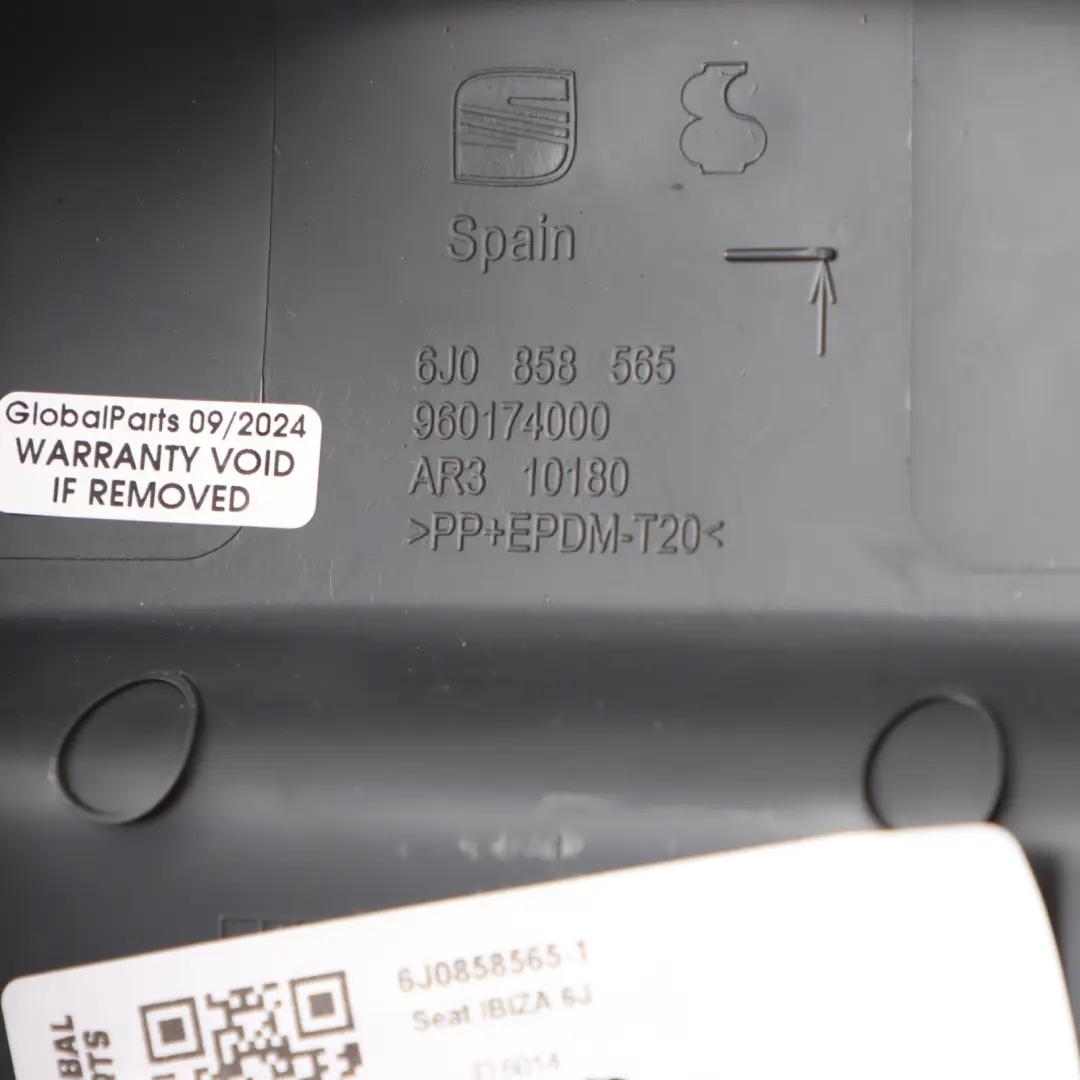 Seat Ibiza 6J Copertura Colonna Sterzo Rivestimento Superiore Nero - SKU 6J0858565-1 - Numero di parte 6J0858565