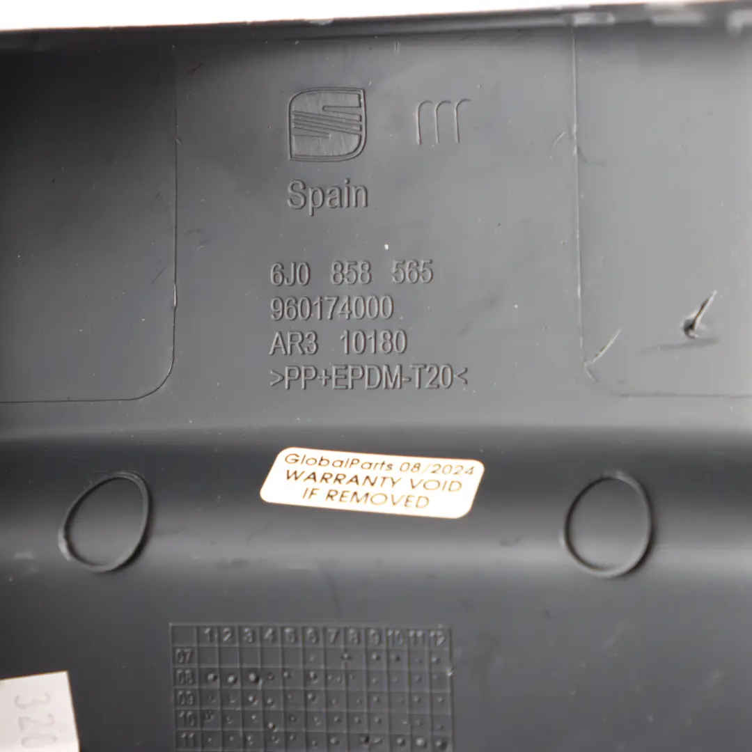 6J Steering Column Cover Surround Trim Cowl Top Upper Black to Seat Ibiza with Part number 6J0858565 Seat Ibiza 6J Steering Column Cover Surround Trim Cowl Top Upper Black - SKU 6J0858565 - Part number 6J0858565