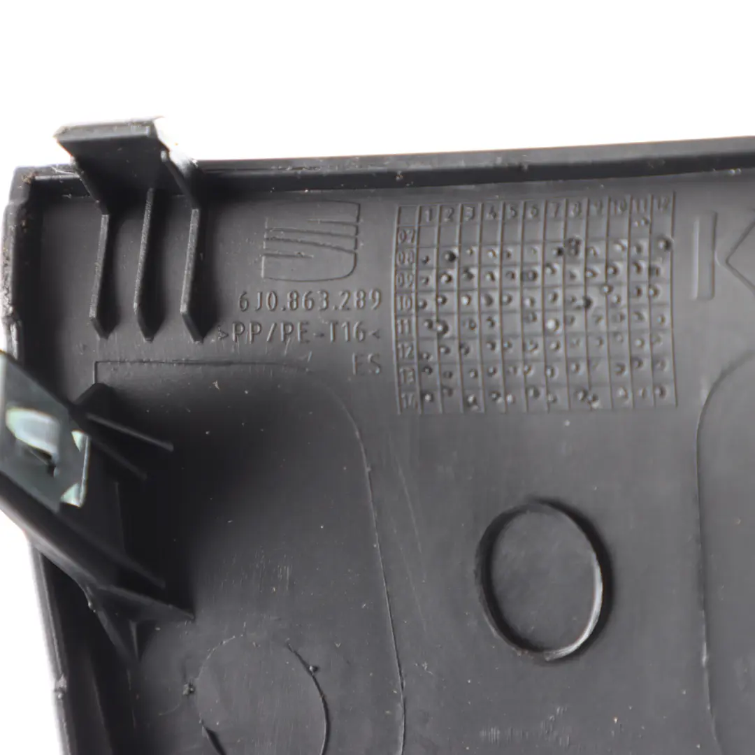 6J Console Hand Brake Cup Holder Frame Trim Surround Cover to Seat Ibiza with Part number 6J0863289 Seat Ibiza 6J Console Hand Brake Cup Holder Frame Trim Surround Cover - SKU 6J0863289 - Part number 6J0863289