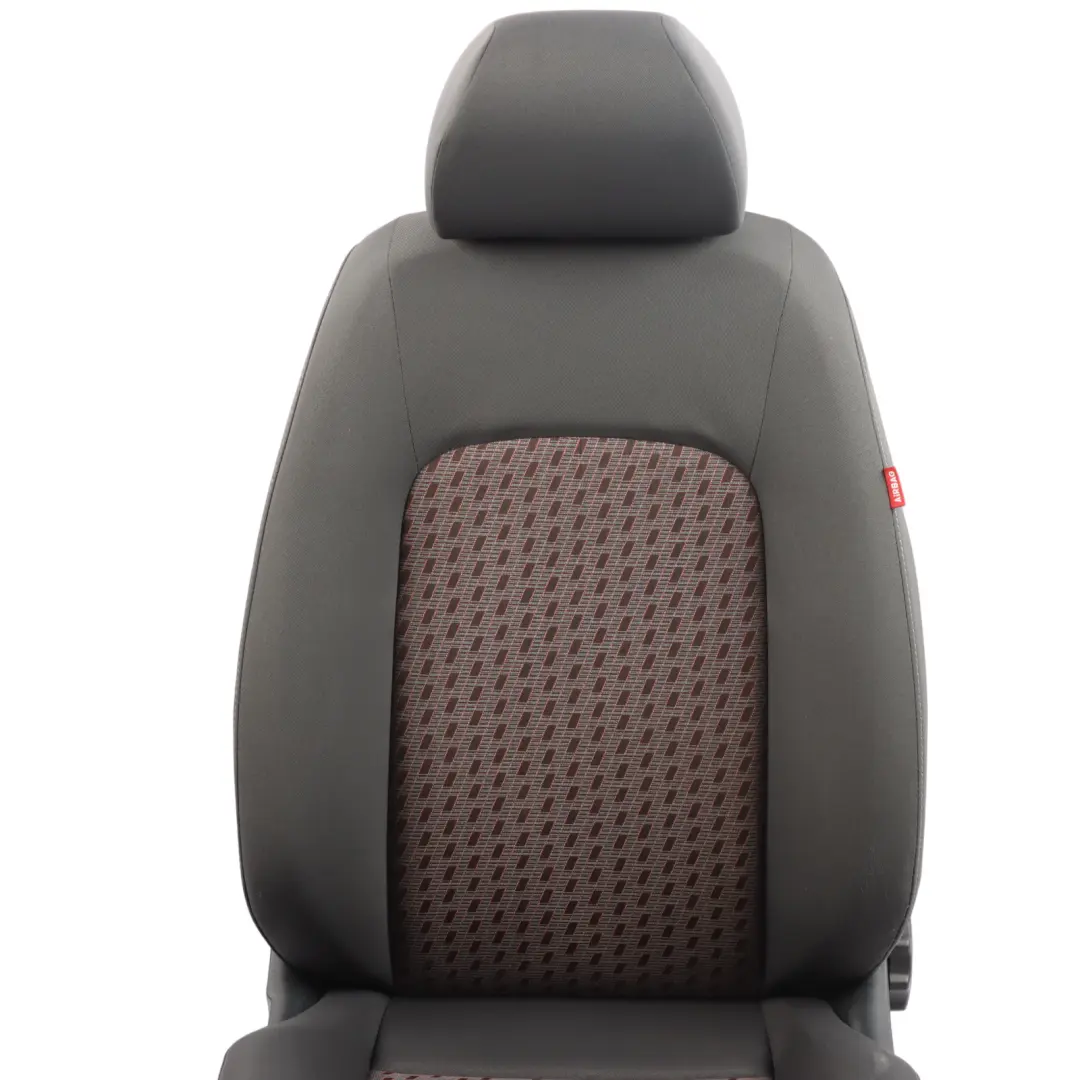 Seat Ibiza 6J Front Left N/S Seat Cloth Fabric Orange Interior - SKU 6J0881805J-1 - Part number 6J0881805J