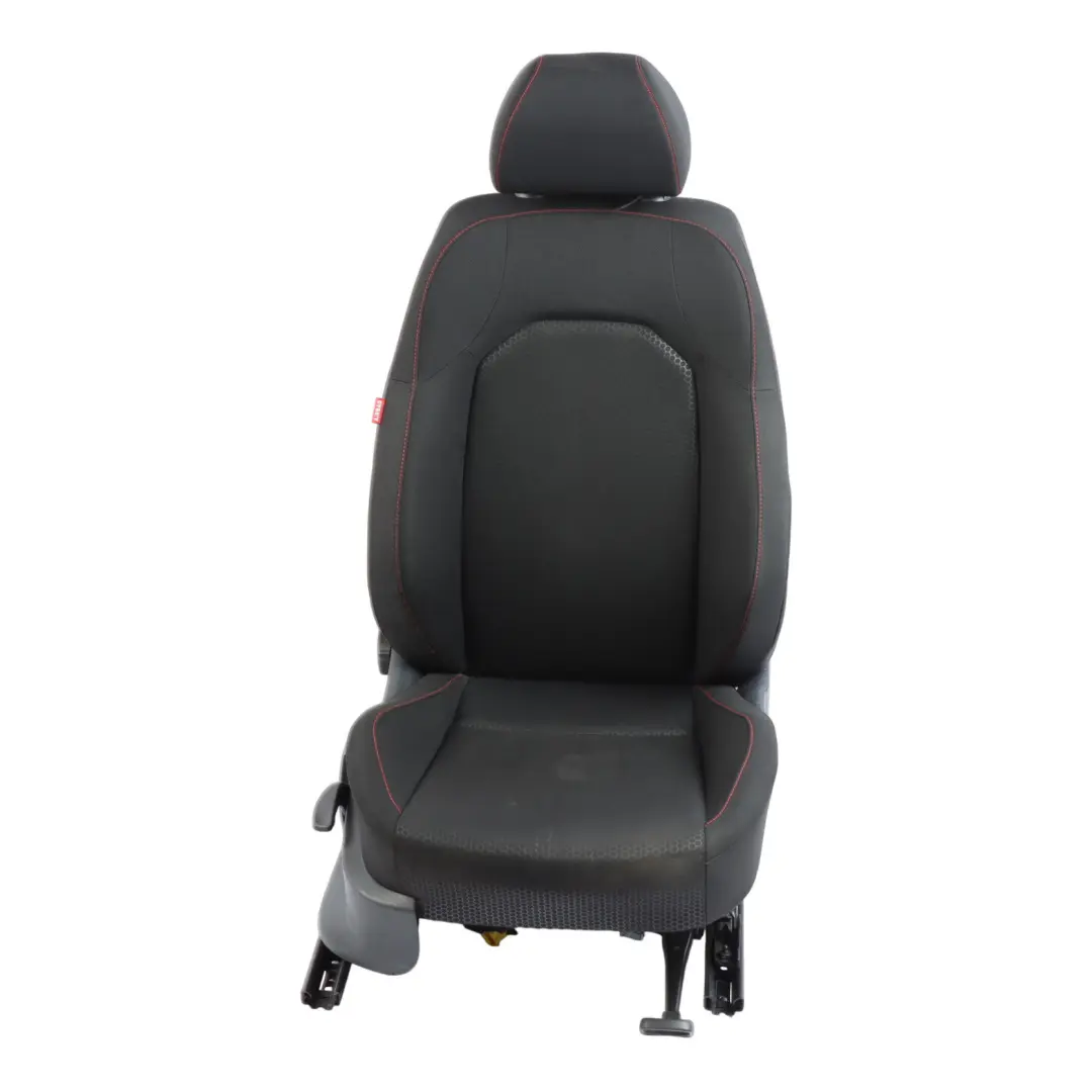 6J Front Right O/S Cloth Fabric Black Red Thread Interior to Seat Ibiza with Part number 6J0881806AH Seat Ibiza 6J Front Right O/S Cloth Fabric Black Red Thread Interior - SKU 6J0881806AH-1 - Part number 6J0881806AH