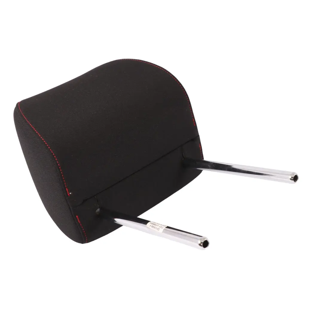 Seat Ibiza Mk4 6J Poggiatesta Anteriore Sinistro Destro Nero Cuciture Rosse - SKU 6J0881921A - Numero di parte 6J0881921A
