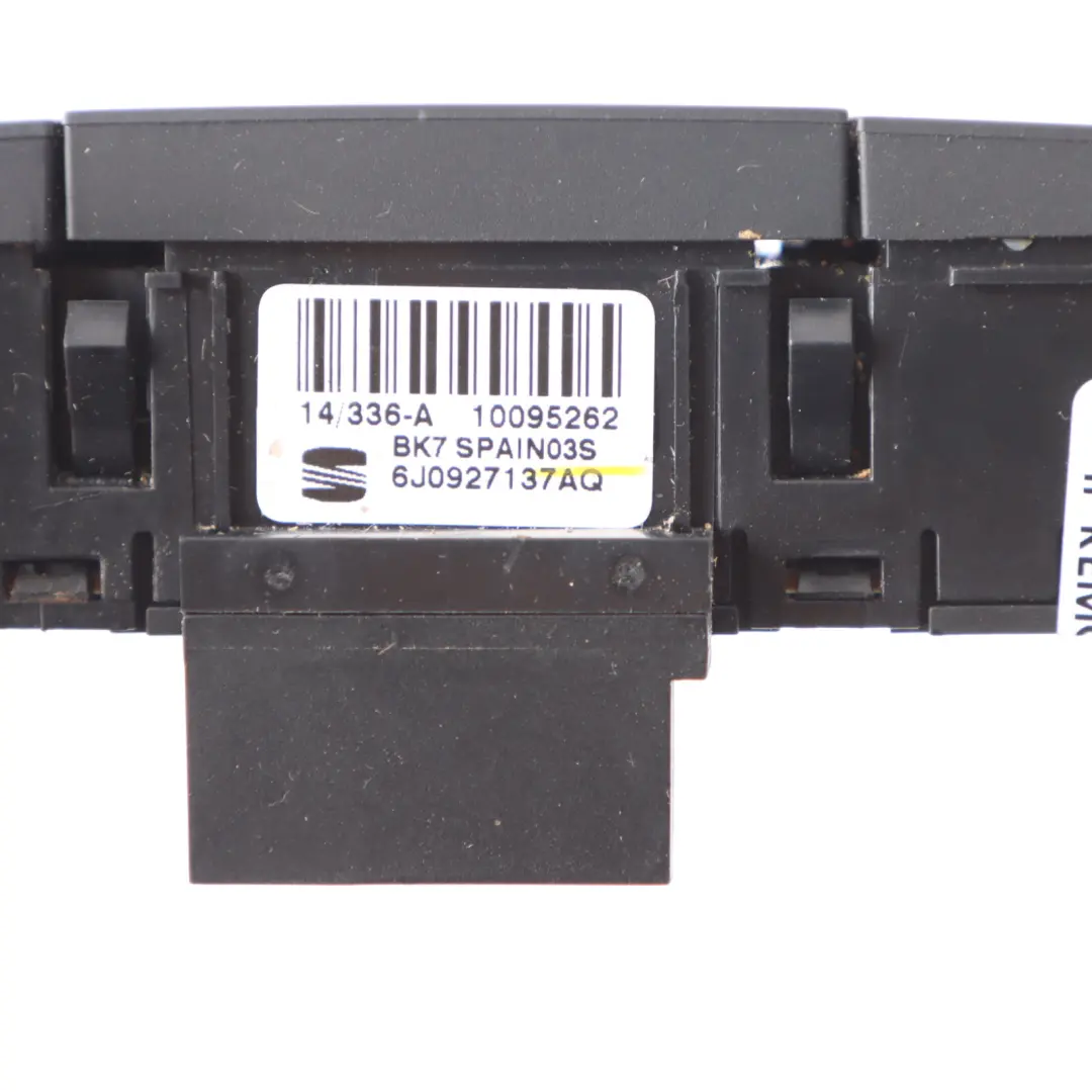6J Door Lock Heat Control Switch Central Unit to Seat Ibiza with Part number 6J0927137AQ Seat Ibiza 6J Door Lock Heat Control Switch Central Unit - SKU 6J0927137AQ - Part number 6J0927137AQ