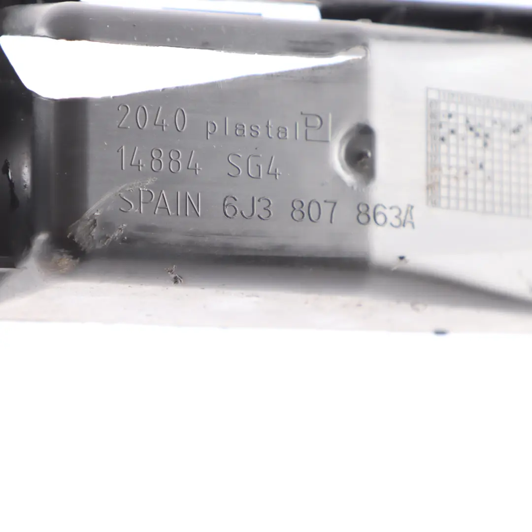 Seat Ibiza 6J 3D Rear Bumper Guide Rail Middle Carrier Bracket - SKU 6J3807863 - Part number 6J3807863