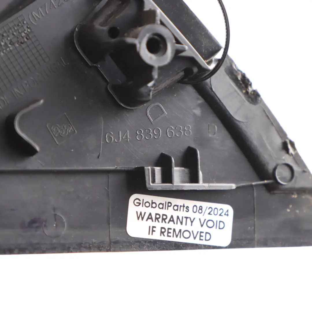 6J Rear Door Right O/S Triangle Cover Trim High Gloss 6J4839638D to Seat Ibiza with Part number 6J4839638E Seat Ibiza 6J Rear Door Right O/S Triangle Cover Trim High Gloss 6J4839638D - SKU 6J4839638E - Part number 6J4839638E