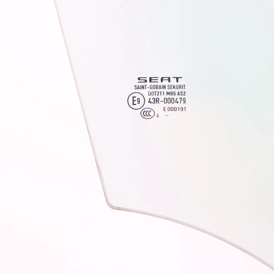 Seat Ibiza 6J Side Window Door Front Right O/S Window Glass AS2 - SKU 6J4845202B - Part number 6J4845202B