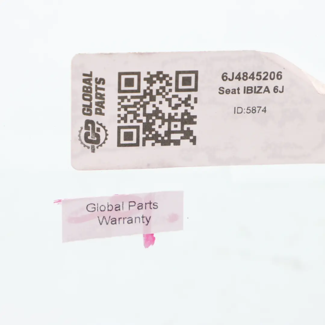 6J Side Window Door Rear Right O/S Window Glass AS2 to Seat Ibiza with Part number 6J4845206 Seat Ibiza 6J Side Window Door Rear Right O/S Window Glass AS2 - SKU 6J4845206 - Part number 6J4845206