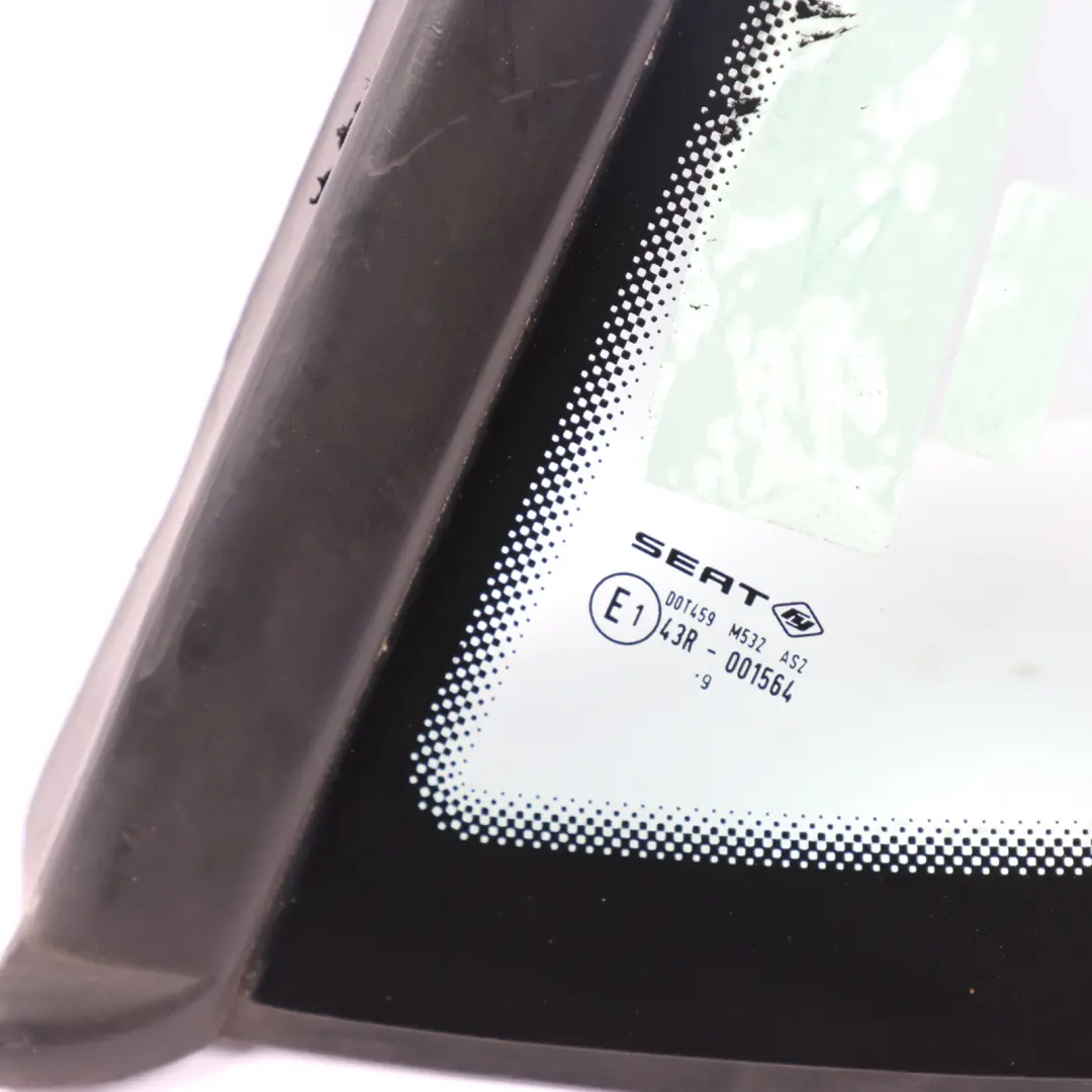 6J 5dr Side Window Quarter Panel Rear Left N/S Green AS2 to Seat Ibiza with Part number 6J4845297K Seat Ibiza 6J 5dr Side Window Quarter Panel Rear Left N/S Green AS2 - SKU 6J4845297K - Part number 6J4845297K