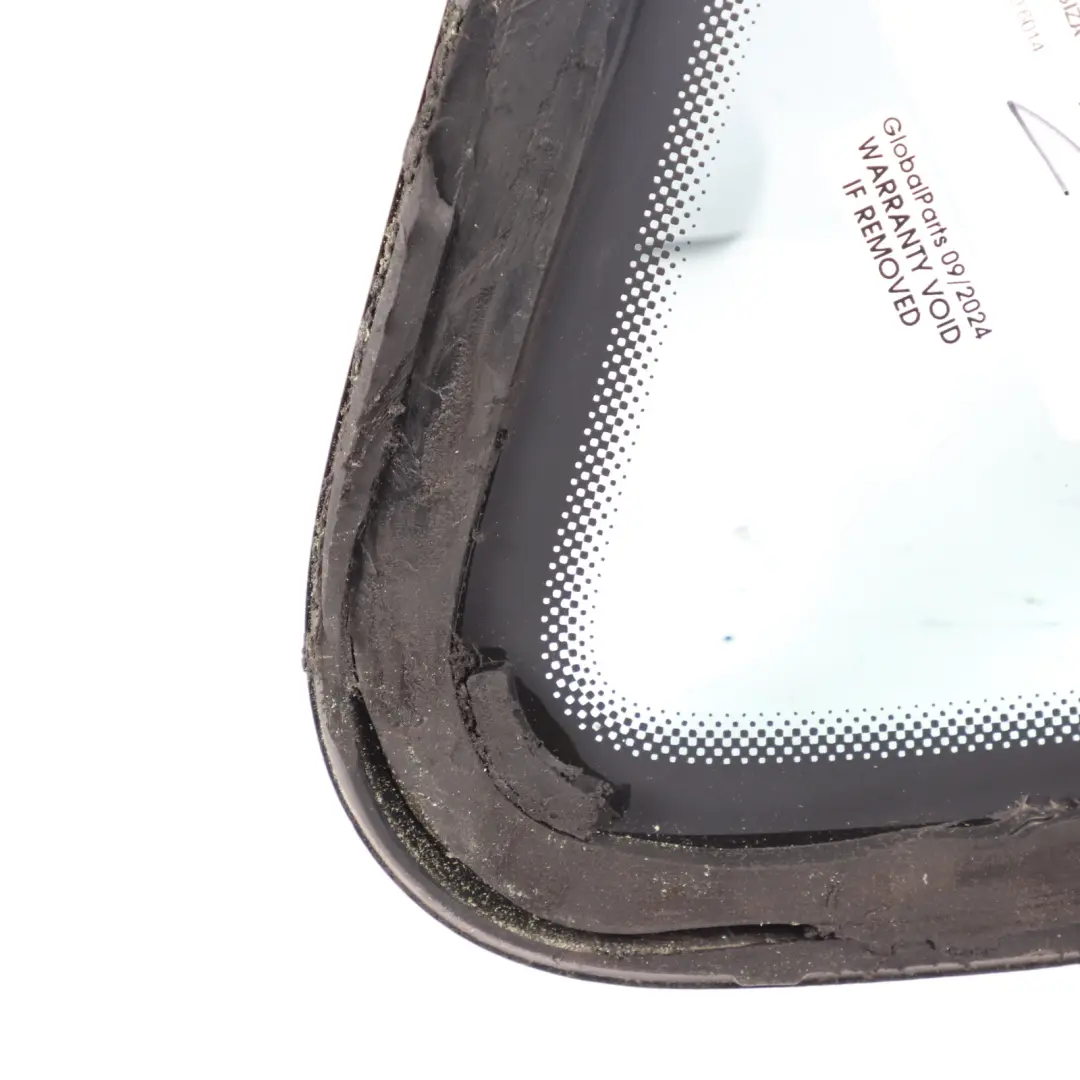 6J 5dr Side Window Quarter Panel Rear Left N/S Green AS2 to Seat Ibiza with Part number 6J4845297K Seat Ibiza 6J 5dr Side Window Quarter Panel Rear Left N/S Green AS2 - SKU 6J4845297K - Part number 6J4845297K