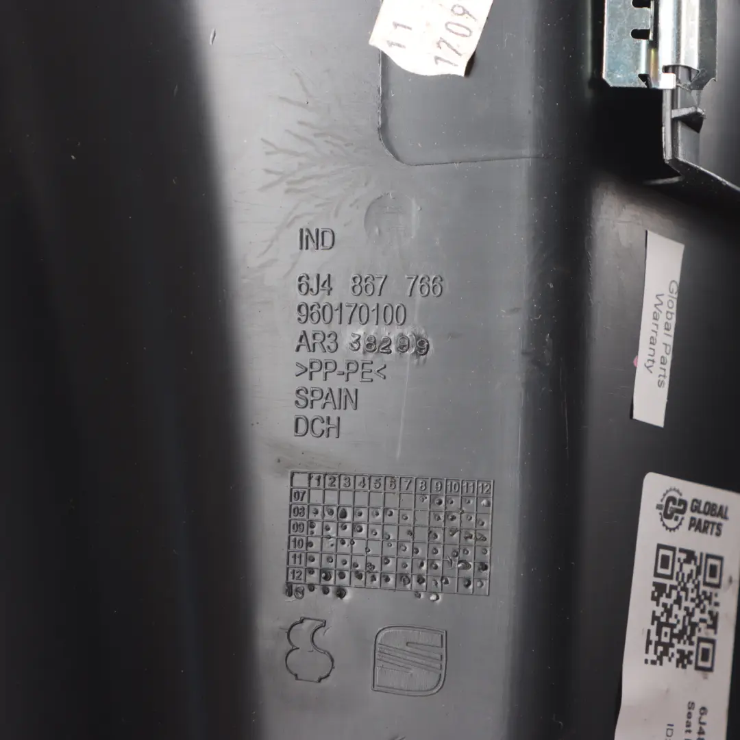 6J Trim Side Cover Interior Panel Rear Right O/S to Seat Ibiza with Part number 6J4867766 Seat Ibiza 6J Trim Side Cover Interior Panel Rear Right O/S - SKU 6J4867766 - Part number 6J4867766