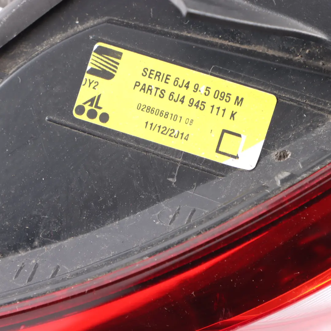 6J 5D Rear Trunk Boot Left N/S Tailgate Lamp Light LED to Seat Ibiza with Part number 6J4945095M Seat Ibiza 6J 5D Rear Trunk Boot Left N/S Tailgate Lamp Light LED - SKU 6J4945095M - Part number 6J4945095M