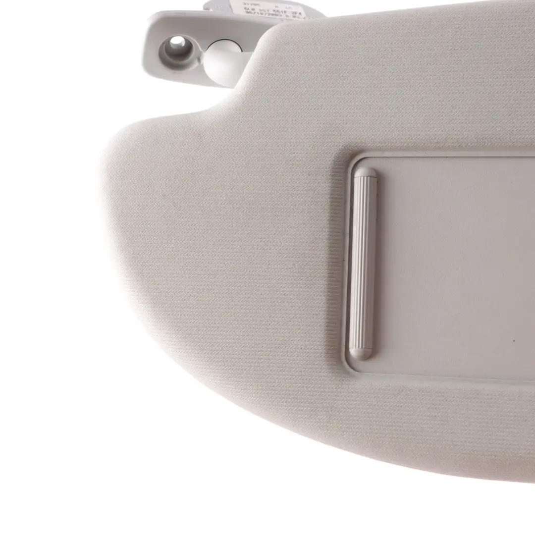 Seat Ibiza 4 6J Sun Visor Left N/S Passenger Side Mirror Grey - SKU 6L0857551F - Part number 6L0857551F