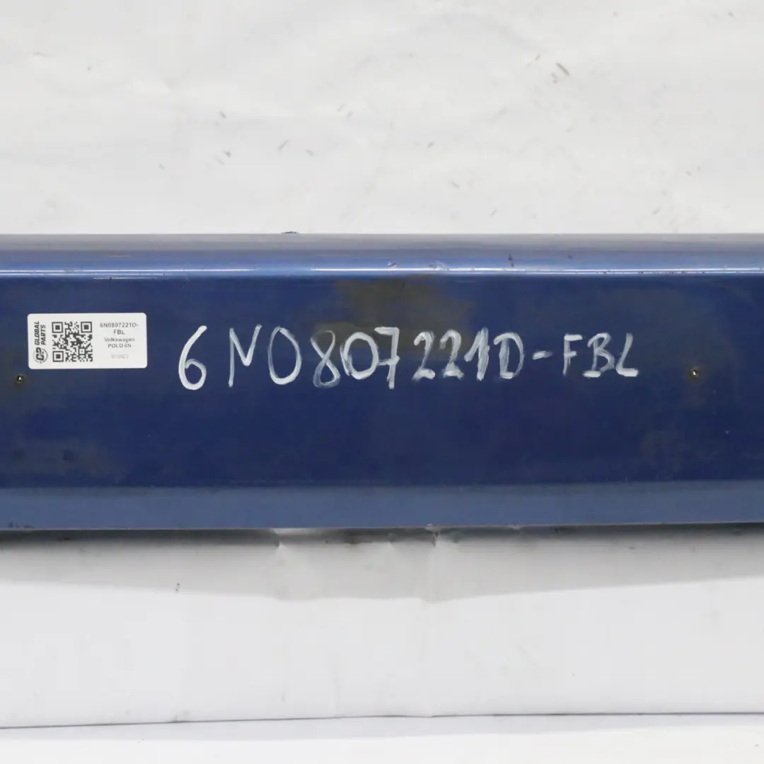 VW Volkswagen Polo 6N Front Bumper Trim Panel Cover Fjordblue Pearl - R5V - SKU 6N0807221D-FBL - Part number 6N0807221D-FBL