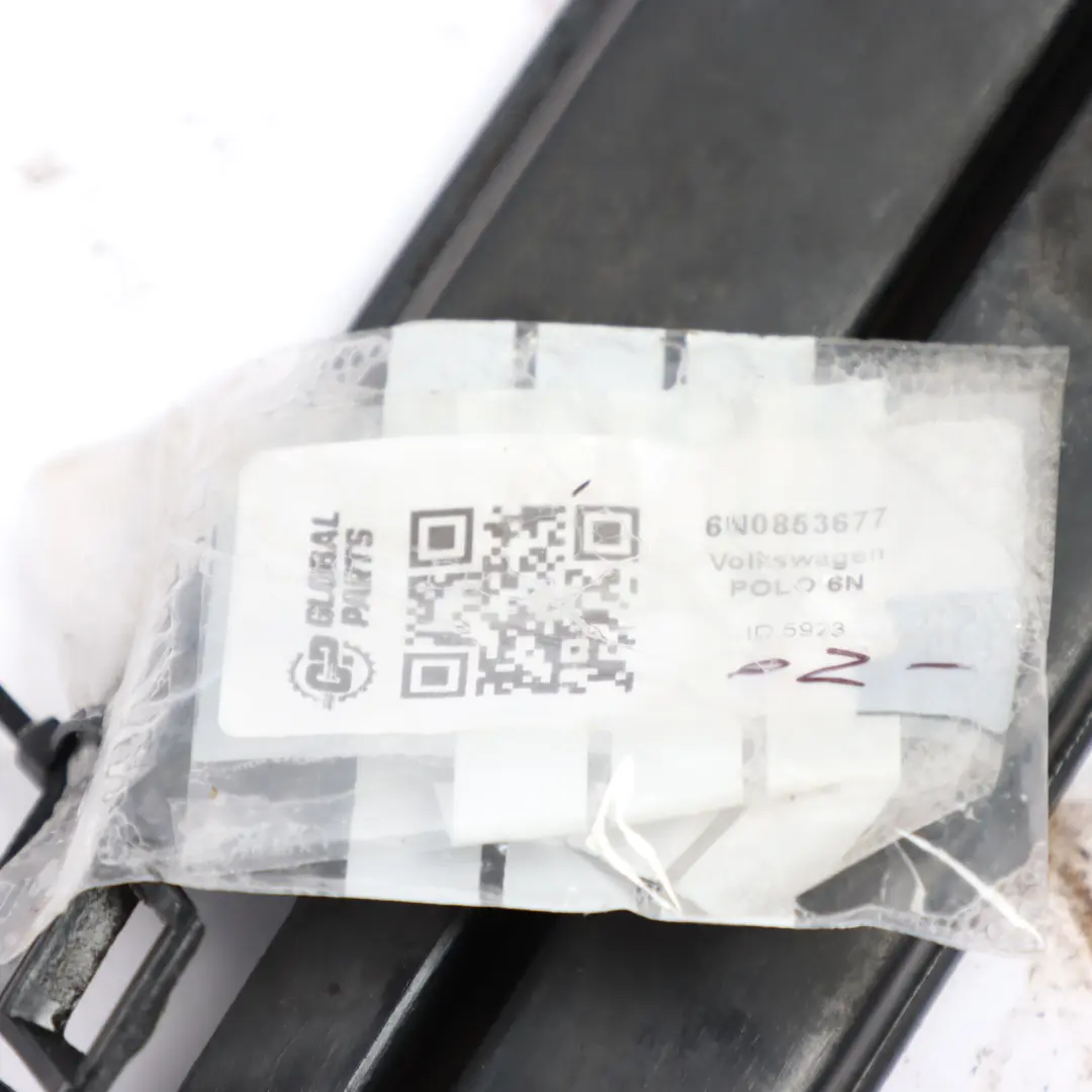 6N Front Bumper Lower Grille Trim Panel Cover to VW Volkswagen Polo with Part number 6N0853677 VW Volkswagen Polo 6N Front Bumper Lower Grille Trim Panel Cover - SKU 6N0853677 - Part number 6N0853677