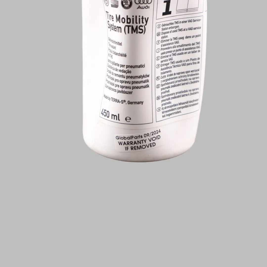 6J Sealant Tyre Puncture Repair Glue Bottle Kit Set to Seat Ibiza with Part number 6Q0012619 Seat Ibiza 6J Sealant Tyre Puncture Repair Glue Bottle Kit Set - SKU 6Q0012619 - Part number 6Q0012619