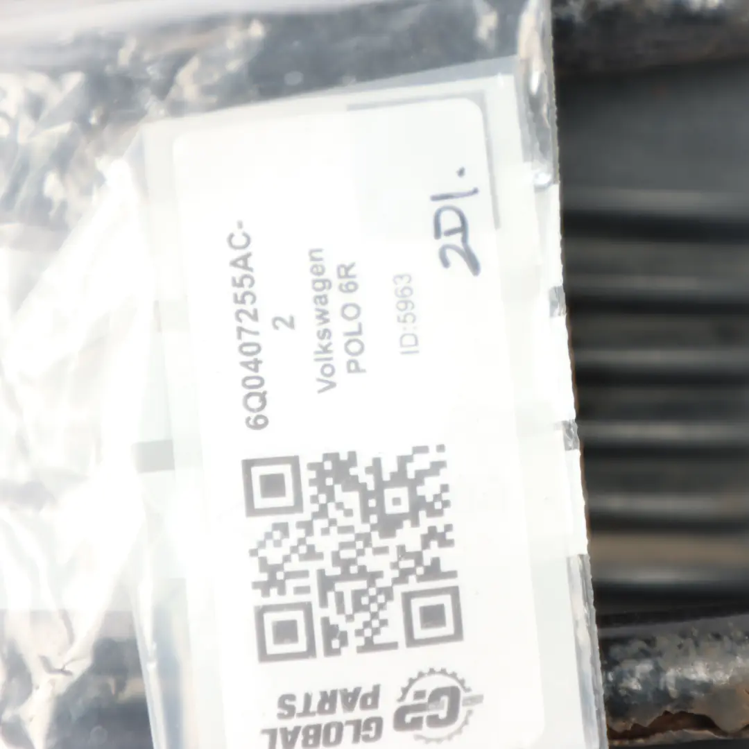 Volkswagen Polo Mk5 6R disco freno anteriore sinistro portamozzo ruota - SKU 6Q0407255AC - Numero di parte 6Q0407255AC