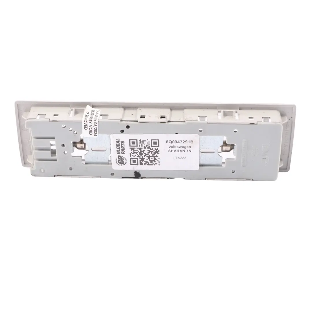 VW Sharan Touran Luce del tetto Unità interruttore lampada interna - SKU 6Q0947291B - Numero di parte 6Q0947291B
