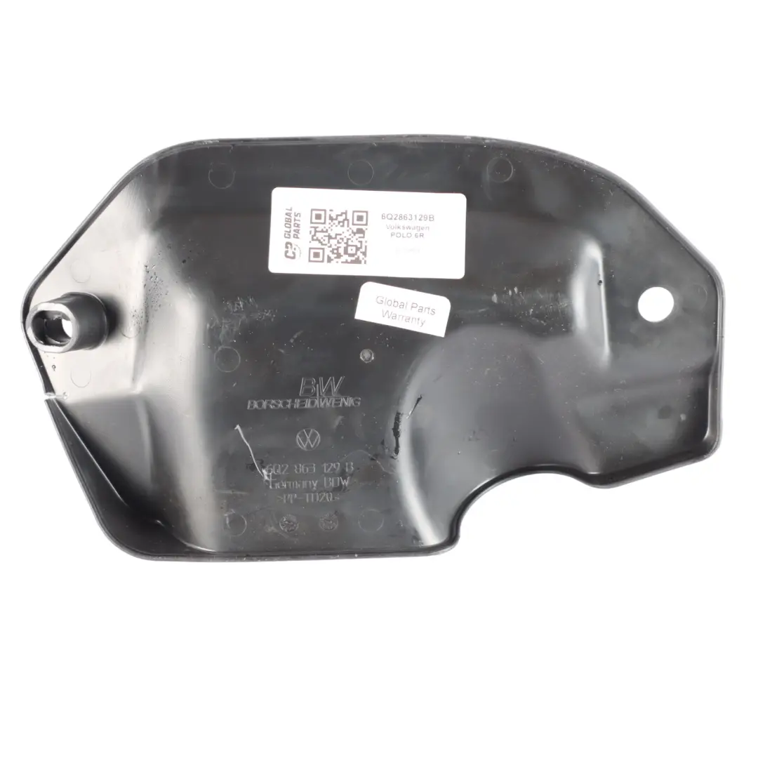 Volkswagen Polo 6R Cubierta Inferior Columna Dirección Negro - SKU 6Q2863129B - Número de pieza 6Q2863129B