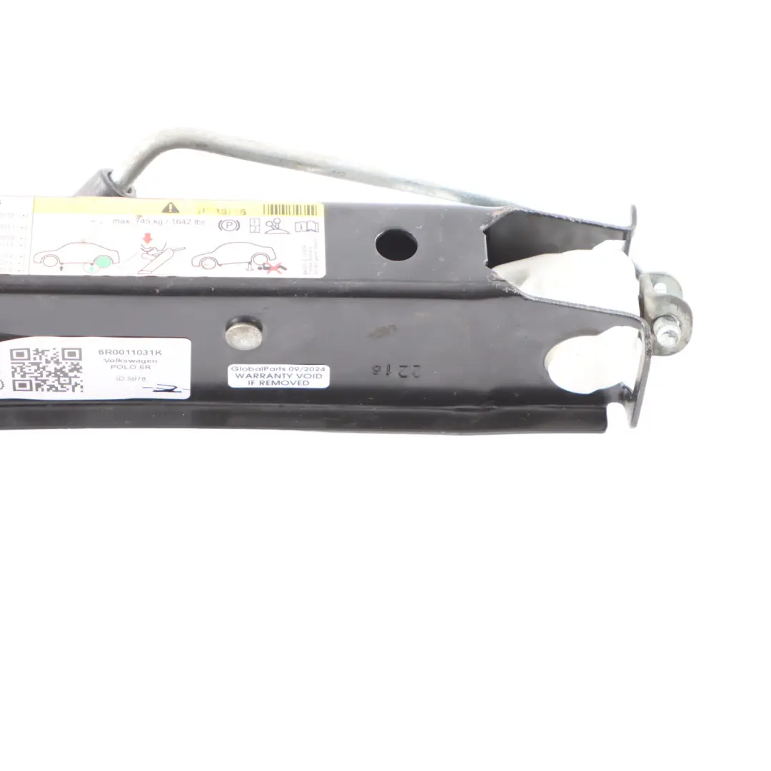 Gato Elevador De Emergencia 6R0011031H VW Volkswagen Polo 6R - SKU 6R0011031K - Número de pieza 6R0011031K