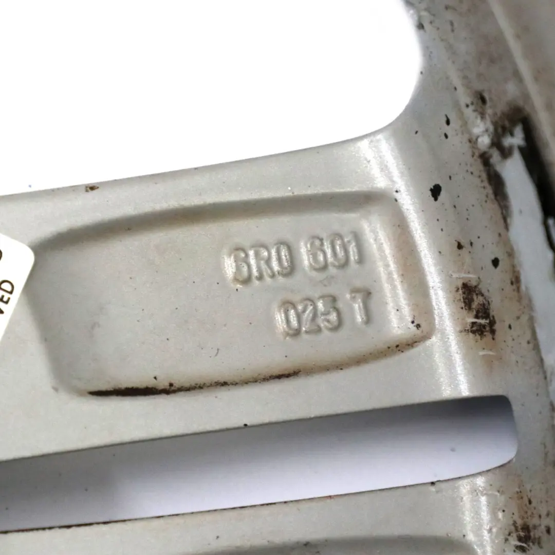 Mk5 6R Silver Alloy Wheel Rim 16" ET:46 7J 6R0601025T to Volkswagen Polo with Part number 6R0601025T-1 Volkswagen Polo Mk5 6R Silver Alloy Wheel Rim 16" ET:46 7J 6R0601025T - SKU 6R0601025T-1 - Part number 6R0601025T-1