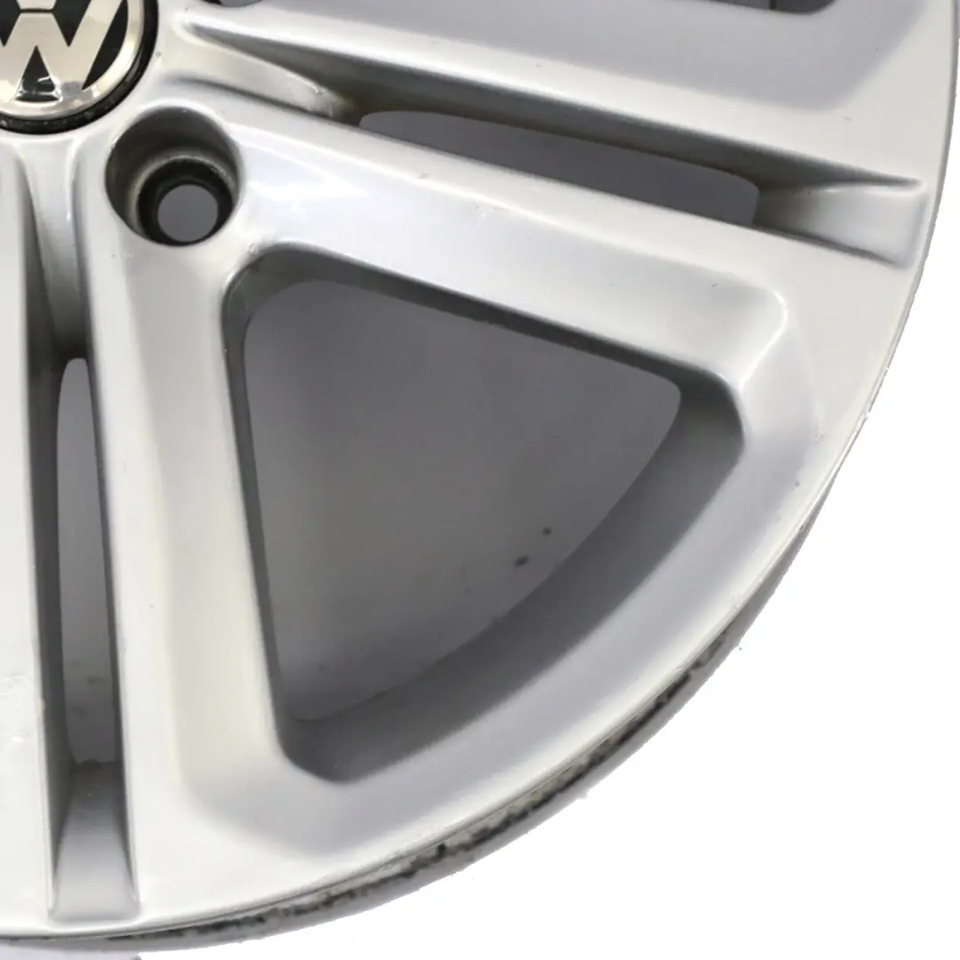 Volkswagen Polo Mk5 6R Srebrna Felga Aluminiowa 16" ET:46 7J 6R0601025T - SKU 6R0601025T-1 - Numer Części 6R0601025T-1