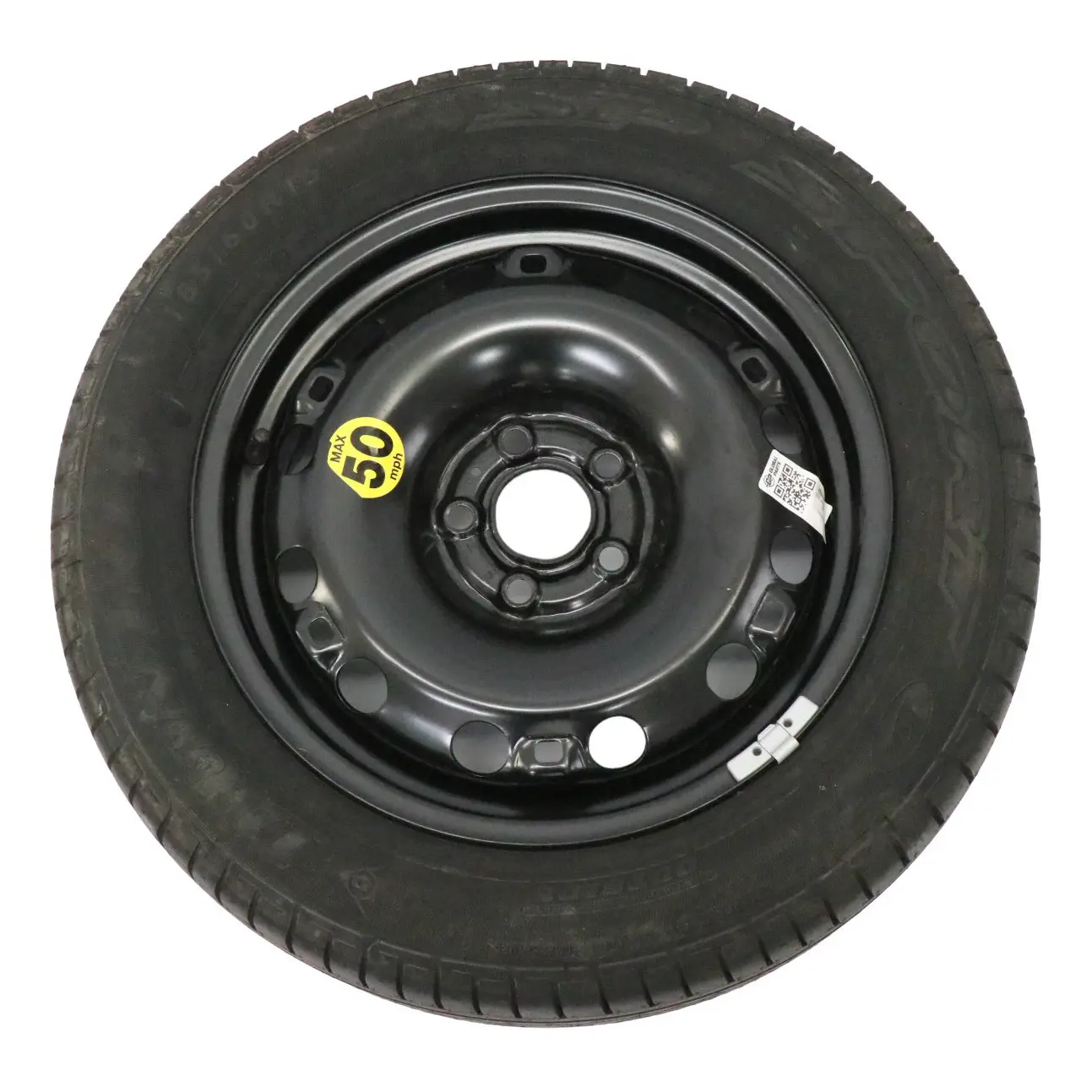 VW Volkswagen Polo 6R Roue secours Acier R15 Pneu Dunlop 185/60 6R0601027D