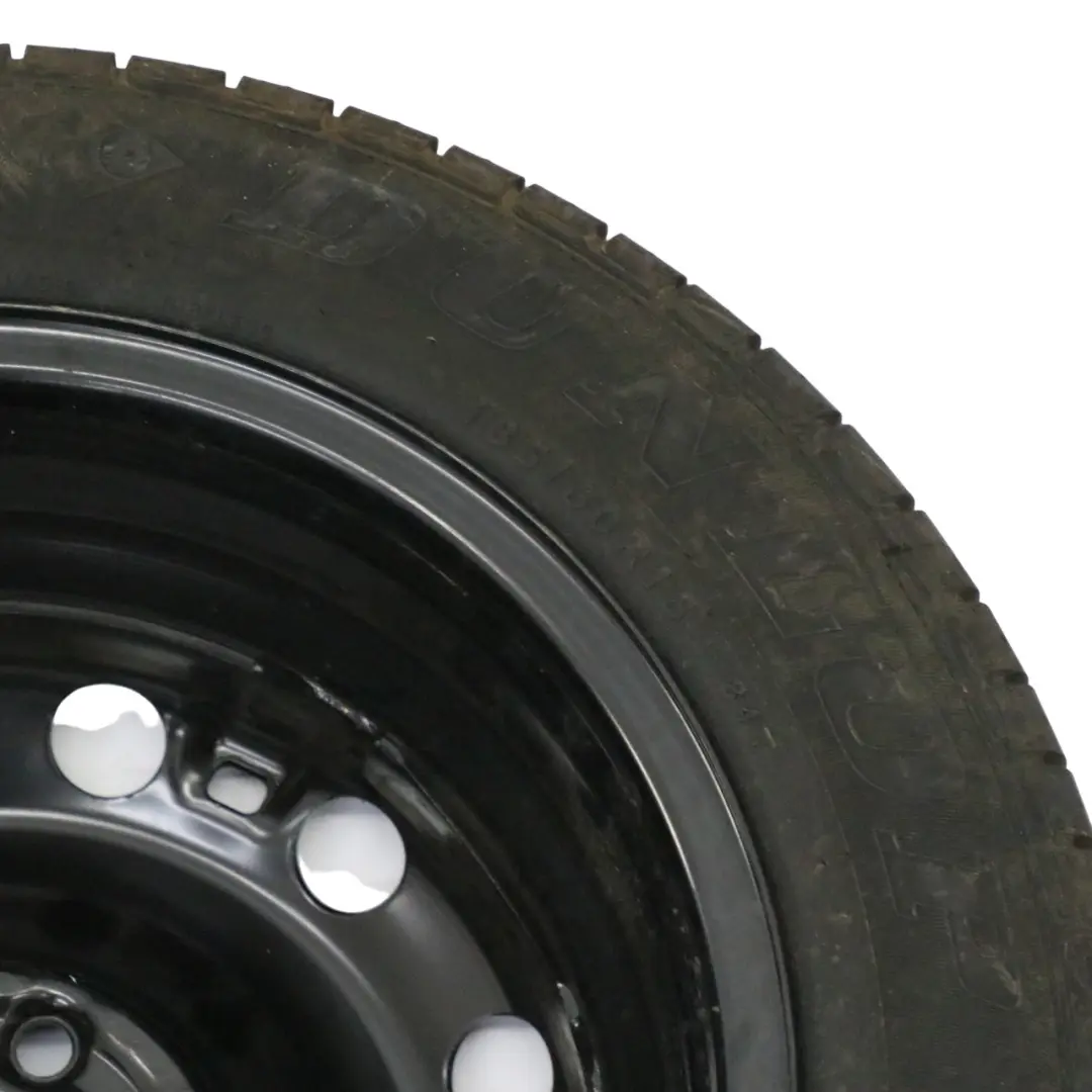 Volkswagen Polo 6R Rueda Recambio Acero R15 Neumático Dunlop 185/60 - SKU 6R0601027D - Número de pieza 6R0601027D