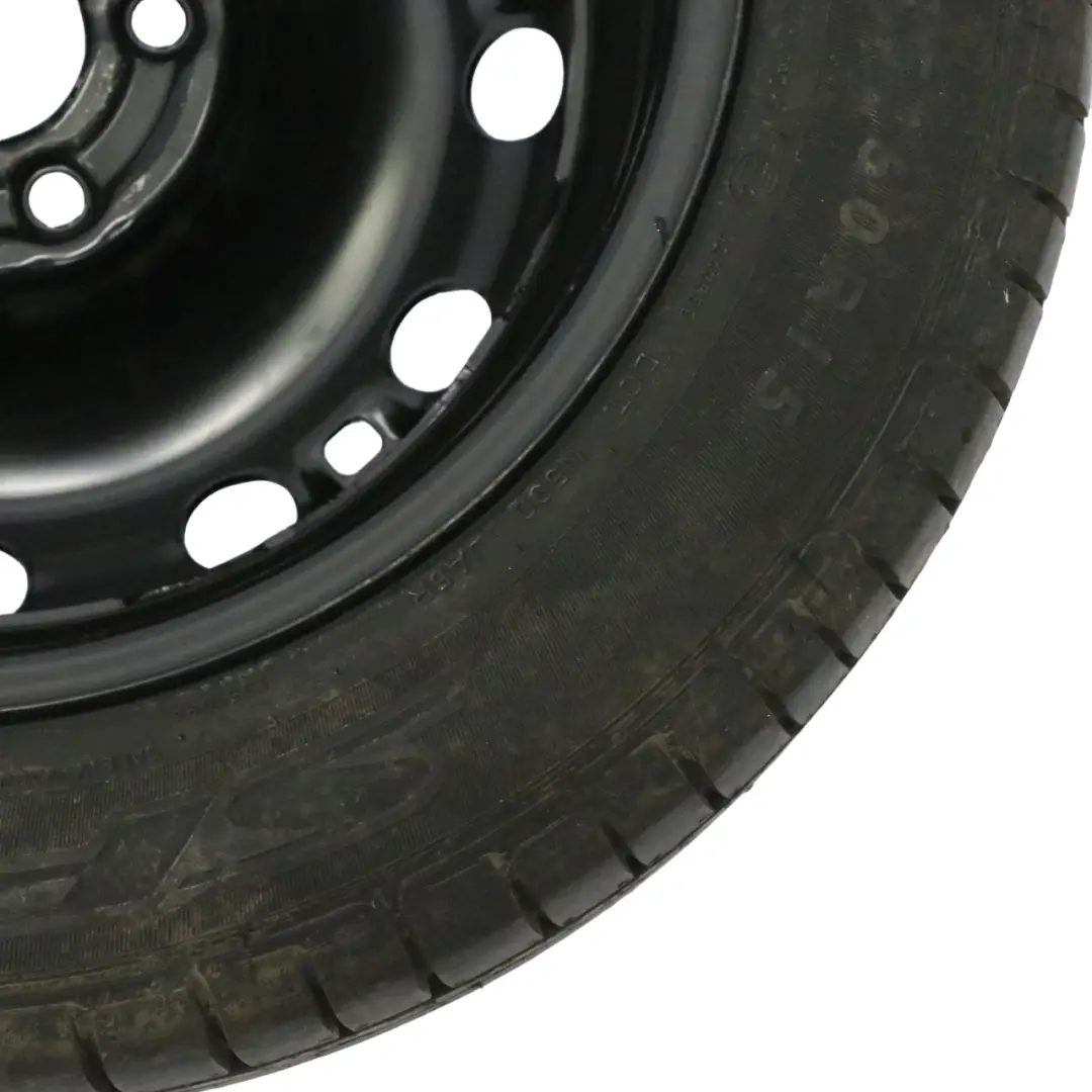 Volkswagen Polo 6R Rueda Recambio Acero R15 Neumático Dunlop 185/60 - SKU 6R0601027D - Número de pieza 6R0601027D