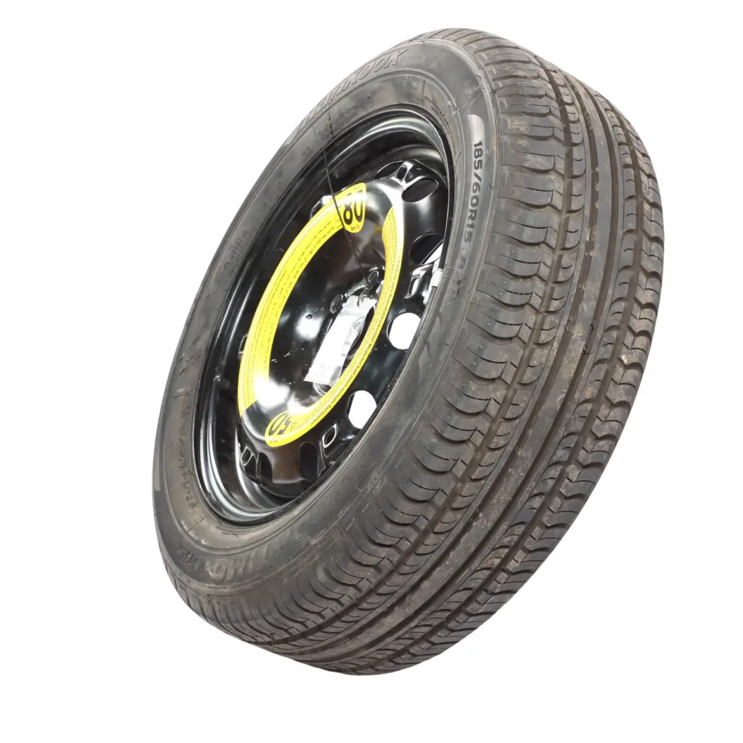 Mk5 6R Spare Wheel Wheel Steel R15 Tyre 185/60 to VW Volkswagen Polo with Part number 6R0601027E VW Volkswagen Polo Mk5 6R Spare Wheel Wheel Steel R15 Tyre 185/60 - SKU 6R0601027E - Part number 6R0601027E