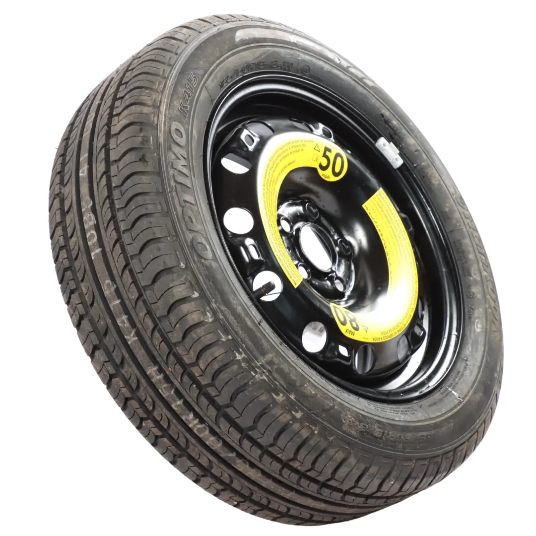 VW Volkswagen Polo Mk5 6R Ersatzrad Stahl R15 Reifen 185/60 - SKU 6R0601027S - Teilenummer 6R0601027S