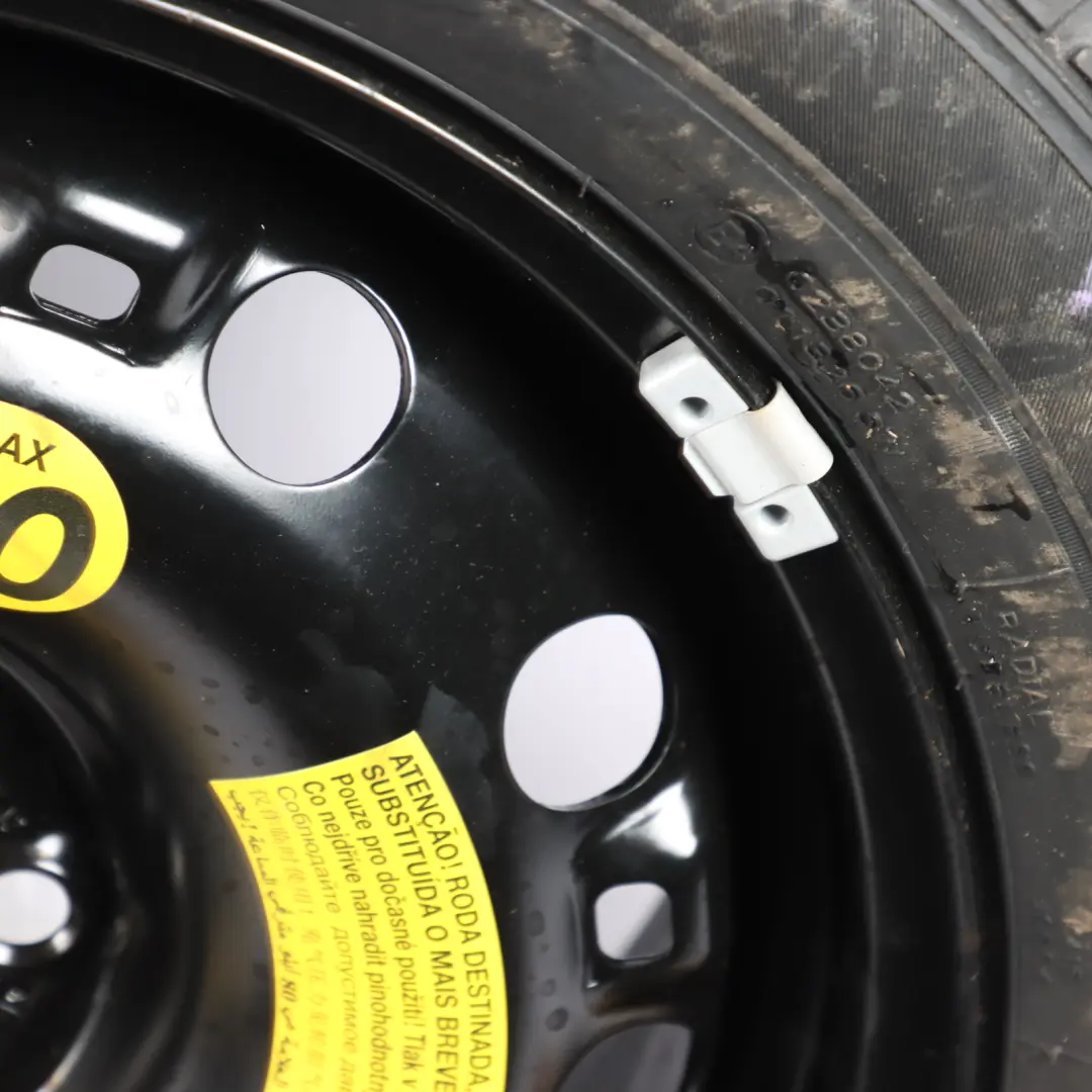 VW Volkswagen Polo Mk5 6R Ersatzrad Stahl R15 Reifen 185/60 - SKU 6R0601027S - Teilenummer 6R0601027S