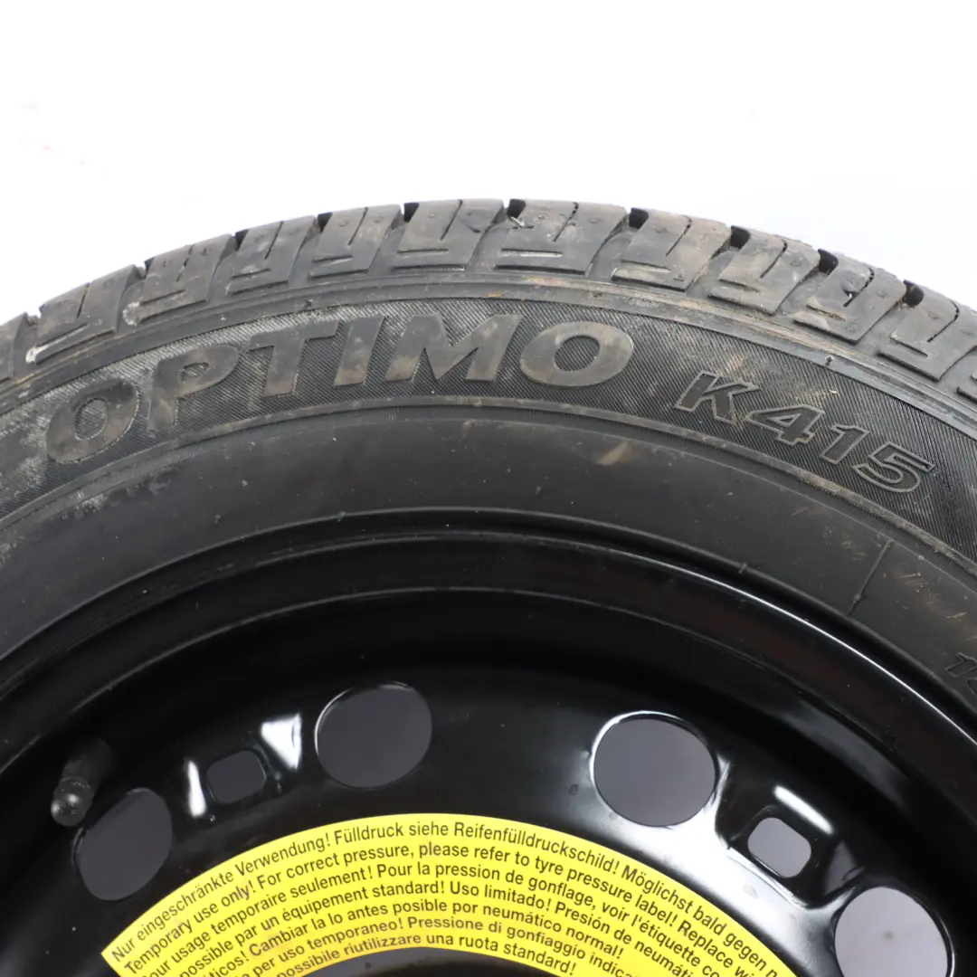 Mk5 6R Roue de secours Roue Acier R15 Pneu 185/60 pour VW Volkswagen Polo à propos du numéro de pièce 6R0601027S VW Volkswagen Polo Mk5 6R Roue de secours Roue Acier R15 Pneu 185/60 - SKU 6R0601027S - Numéro de pièce 6R0601027S