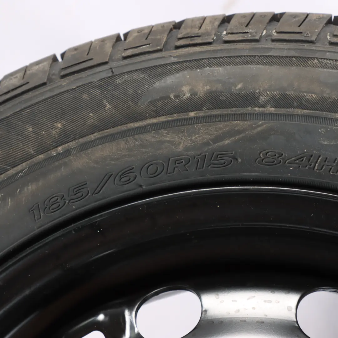 VW Volkswagen Polo Mk5 6R Spare Wheel Wheel Steel R15 Tyre 185/60 - SKU 6R0601027S - Part number 6R0601027S