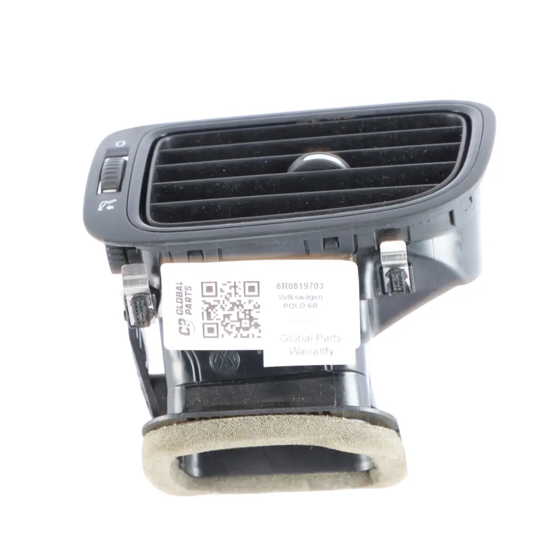 Vent Dashboard Left N/S Passenger Air Duct to Volkswagen Polo 6R Air with Part number 6R0819703 Volkswagen Polo 6R Air Vent Dashboard Left N/S Passenger Air Duct - SKU 6R0819703 - Part number 6R0819703